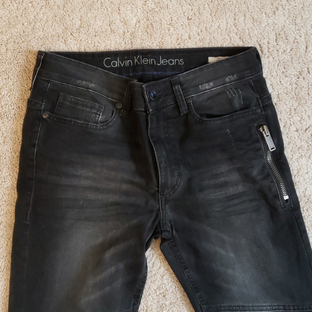 Men's skinny fit black jean size 30 inseam 30